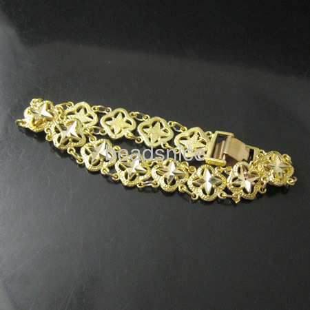 Brass bracelet base,star,